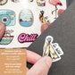 Set di 250 Stickers Viaggio Kawaii – Per Diari e Scrapbooking